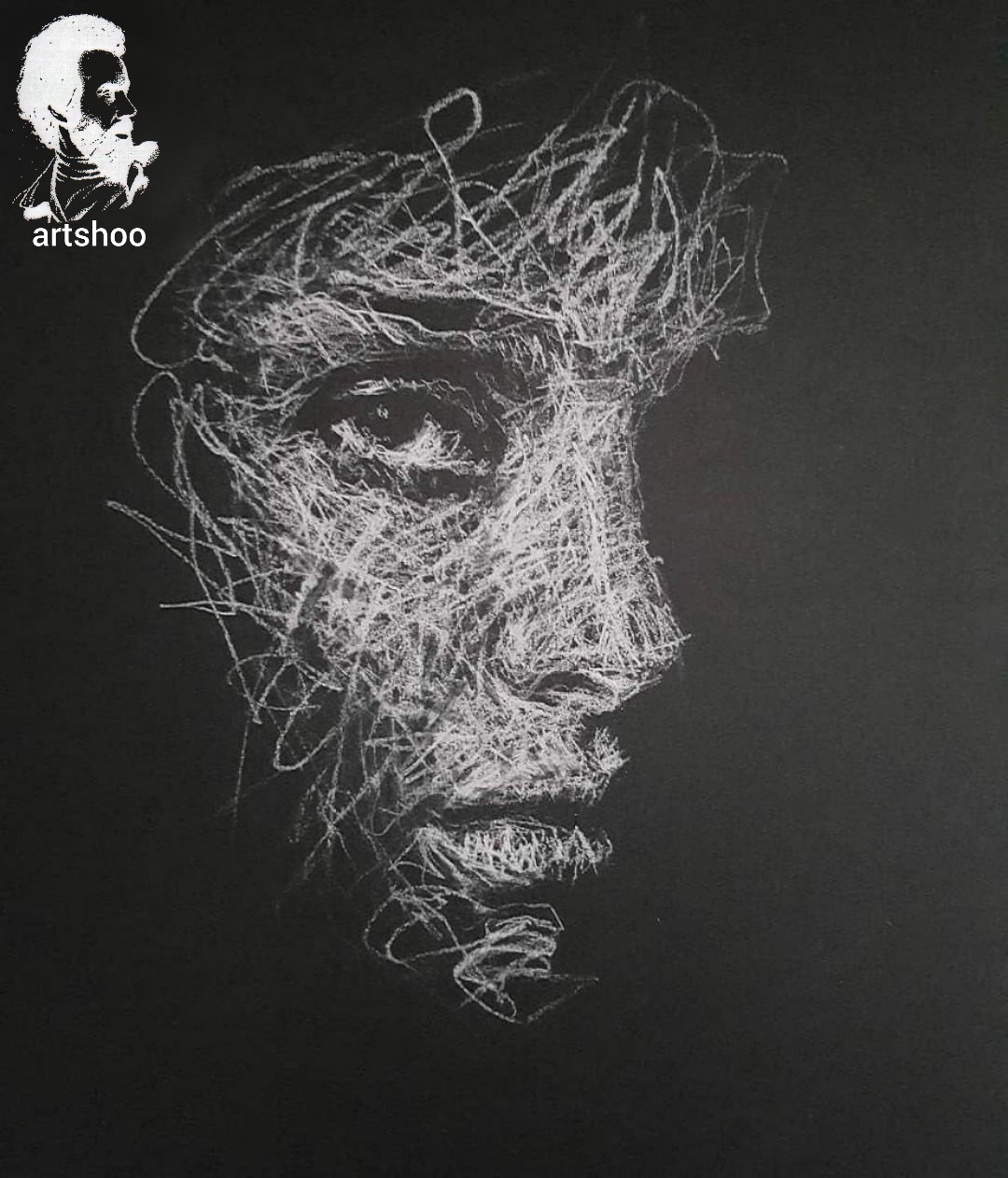 سیاه قلم مدل مداد سفید